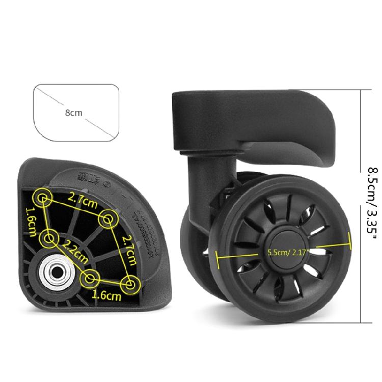 Replacement Luggage Box Wheels 360 Degree Spinner Repair Kit Heavy Duty Wheels