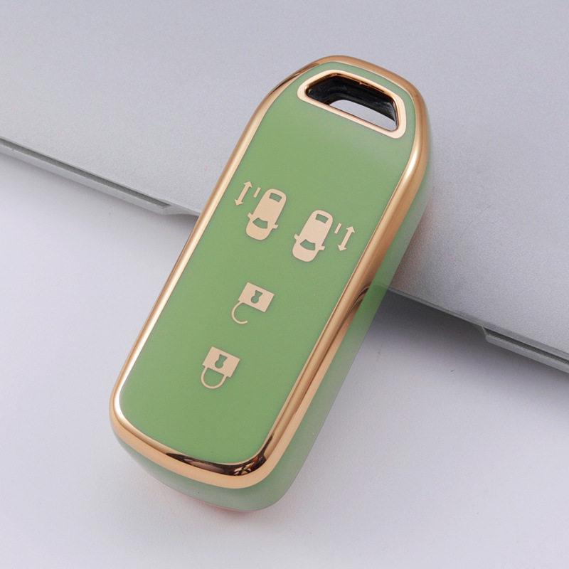 Gold Trim Key Case for Honda Models: XR-V, Spirior, Greiz, Ai Li, Odyssey
