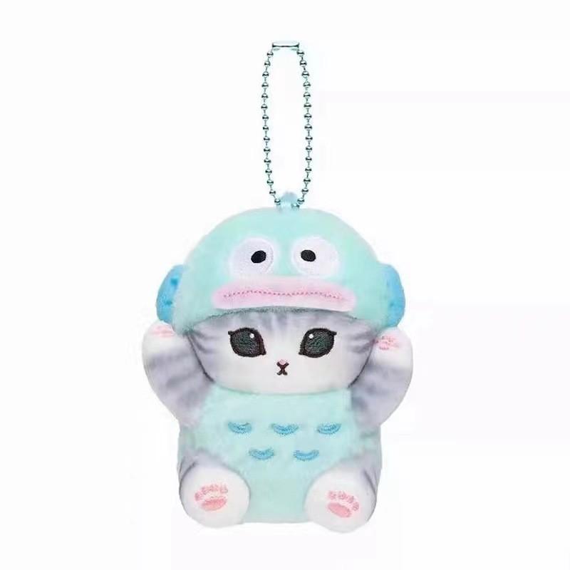 Adorable Shark Cat Collab Plush Toy Featuring Kuromi Melody And Cinnamoroll 12cm