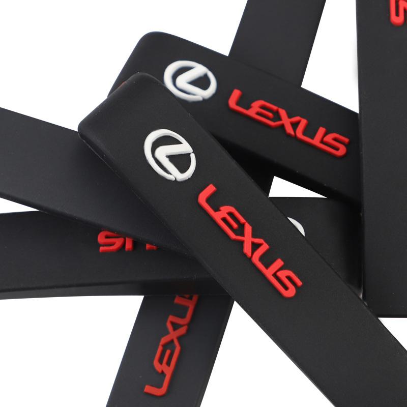 6Pcs Car Anticollision Rubber Strip Door Anti Scratch Stickers For Lexus F-SPORT ES RX NX LS UX LM LX GX LC RZ IS CT GS RC HS SC