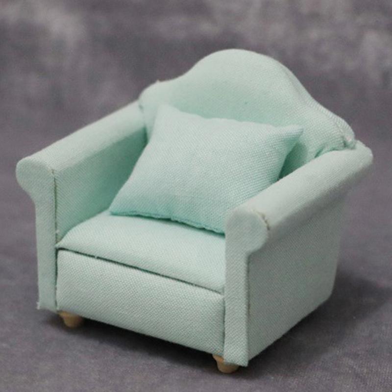 1:12 Miniatur Weiches Einzelsofa Für Puppen Mini Möbel Spielzeug Für Mädchen Geschenk