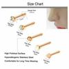1 adet cerrahi çelik burun halkası yuvarlak çember C/L şekli burun piercing damızlık Tragus kulak kıkırdak Helix piercing Oreja göbek takısı