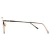 Used W BRIDGE BOSLLINGTON SUNGLASS GOLD  CLEAR/Double Bridge Twin Bridge Bosllington Round Glasses Retro Non Prescription Lightweight UV Protection