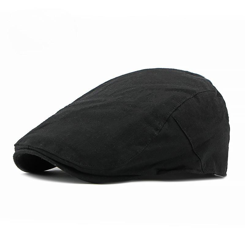 Unisex Japanese Retro Flat Cap Summer Thin Breathable Beret Hat Men Women British Style Simple Solid Color Newsboy Hat Casual Painter Duckbill Cap