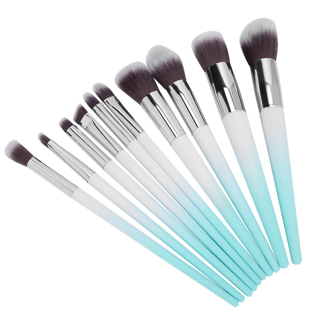10pcs Makeup Brushes Set Face Blush Powder Eyeshadow Lip Brush Buty Tool