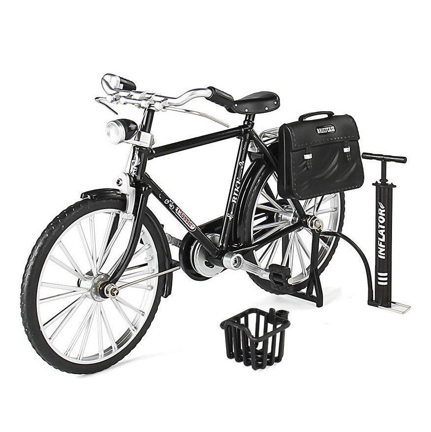 

Велосипедное украшение с надувным насосом и портфелем для домашнего декора чёрный