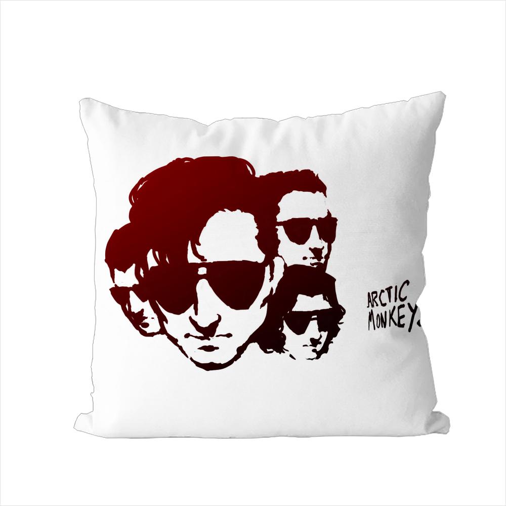 Band AArctic Monkeys Kissenbezug Für Auto Sofa Dekorativ Haus Doppelseitiger Druck Plüsch Quadratisch Wurfkissen Kissenbezug