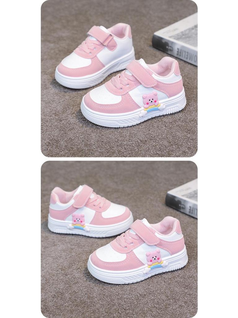 Atmungsaktive Canvas-Laufschuhe mit Cartoon-Motiv für Kleinkinder - Strapazierfähige Low-Top-Sportschuhe für Mädchen & Jungen