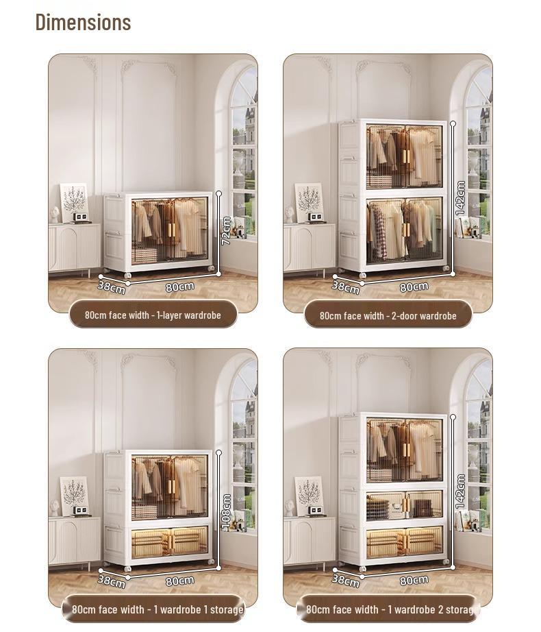 Younai Hängender Kleiderschrank für Kinder: Kleiderschrank für Babykleidung für das Schlafzimmer