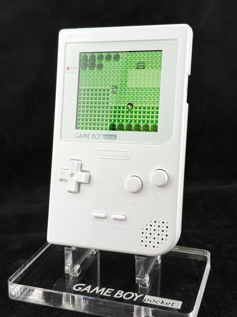 Nintendo Game boy Pocket All White - IPS Screen Premium Quality Build Caps