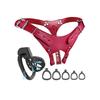 Black Leather Male Chastity Belt - Adjustable Strap-On Pants with Lock for Silicone Cock Cage