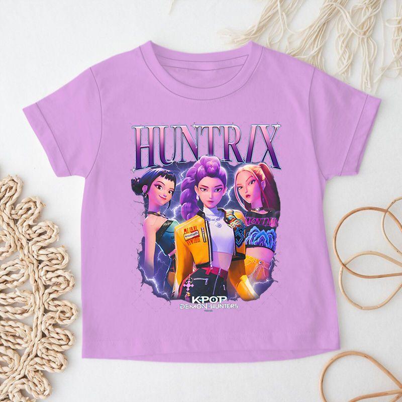 Kinder Hexenjagd Team Rundhals Kurzarm Top, Sommer Jungen- und Mädchen-T-Shirt aus reiner Baumwolle