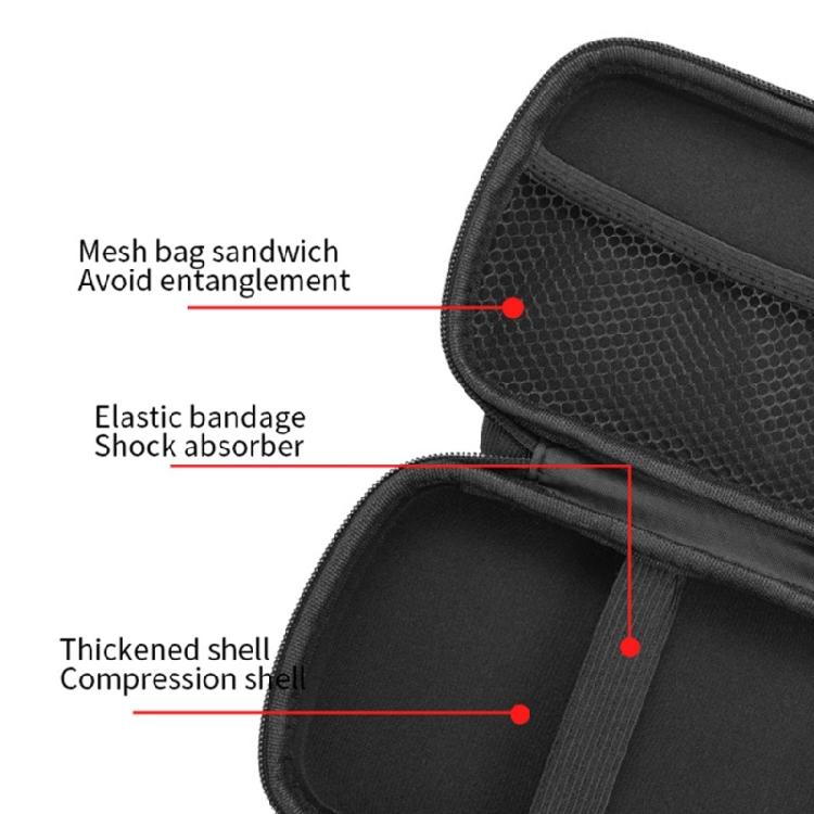 Game Accessory Protector Bag for RG Slide Game Console Carrying Case Storage Bag Scratch Resistant Bag with Mesh Pocket