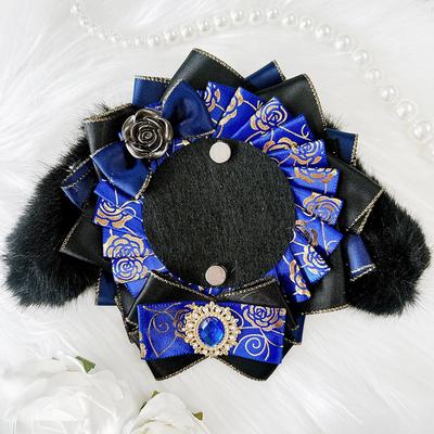 Roseta com roseta caída para lata ita feita à mão lata ita para mercadorias orelhas, distintivos, bolsa, fita, decoração, distintivo, bolsa, roseta,