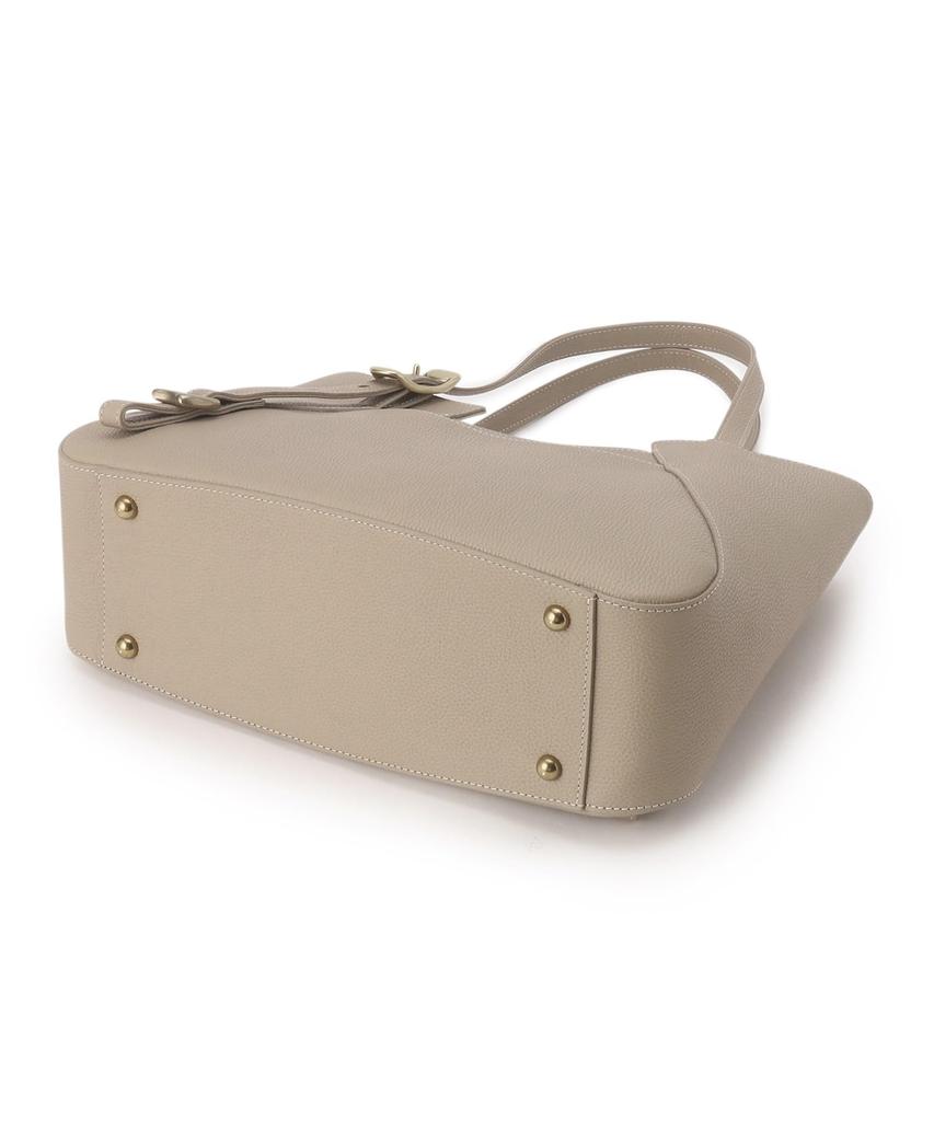 Toff & Loadstone Wrap Tote, Light Shrink Handbag, Cowhide Leather, One Size, Chai