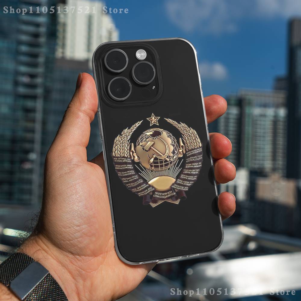 

Soviet Art Medal Phone Case iPhone17 16 15 14 13 12 11 Pro Max Plus Mini Clear Full Back Cover Silicone Soft Shell iPhone6Plus