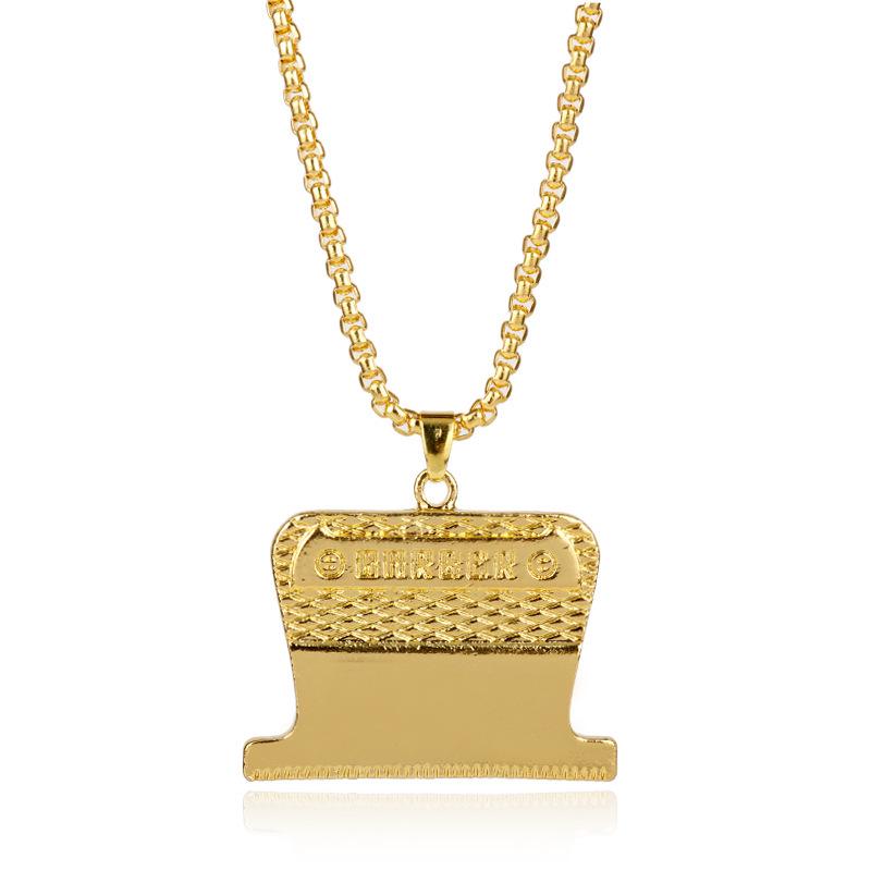 Creative Barber Shop Razor Pendant Necklace - Hip Hop Trend