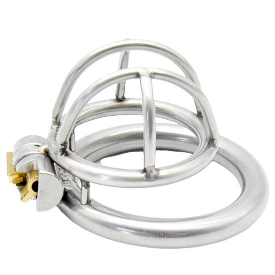 Male Stainless Penis Exercise Restraint Bondage Cock Cage Short Chastity Toy