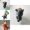 Set di peluche fatto a mano di Maisy Mouse con adorabile coccodrillo, elefante, scoiattolo e uccellino giallo per bambini e collezionisti