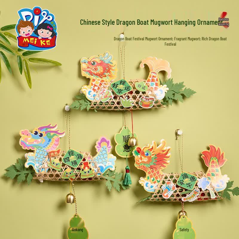MEiKE Chinese Style Dragon Boat Wormwood Hanging Ornament DIY Kit
