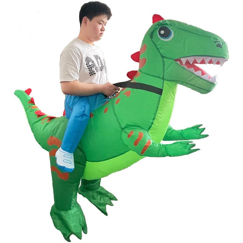 Halloween Children'S Thorn Tyrannosaurus Rex Party Doll Suit Riding Dinosaur Funny Riding Happy Running Dragon Inflatable Suit