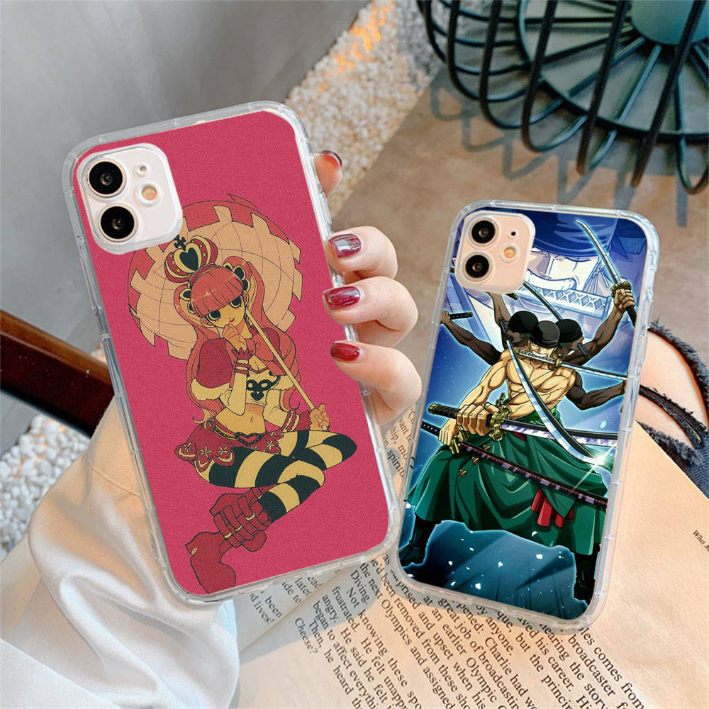 Case for Samsung A04 A14 A23 A34 A54 M23 M33 M52 M53 Realme 10 9 C30S C35 C55 VIVO Y02S Y21 Y51 X80 Pro Transparent Cover WI49 One Piece Anime