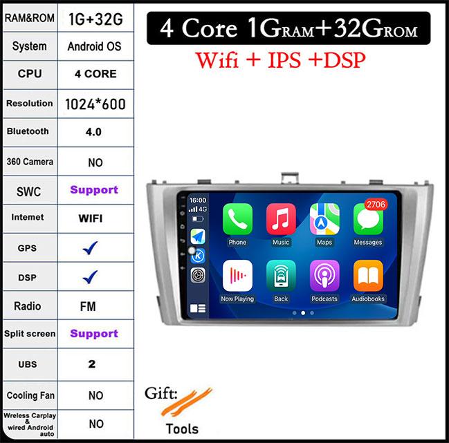 

Android 14 для Toyota Avensis T27 2009 -2015 Carplay Автомагнитола GPS Навигация Мультимедийный Плеер DSP Стерео 4G