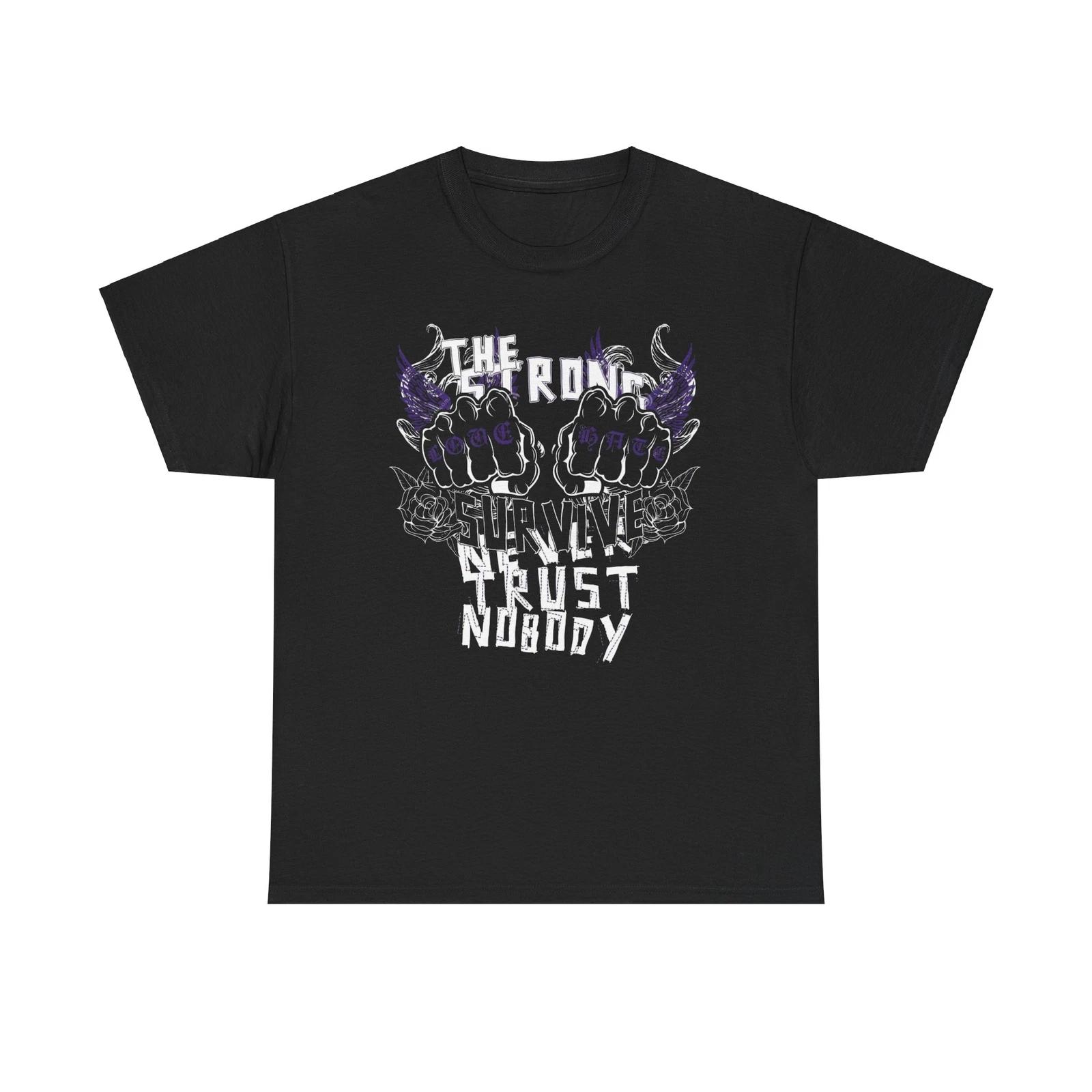 Unisex Tee, Only the Strong Survive T-Shirt, Strength Graphic Shirt, S