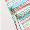 Colorful wave pattern theme polyester microfiber beach towel is highly absorbent, suitable for swimming and beach outings