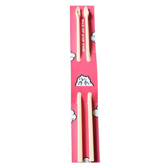 Cute Palm Chopsticks for Kids Beginners Practical Baby Eating Chopstick Learning Training Helper for Improving Hand-eye Coordination