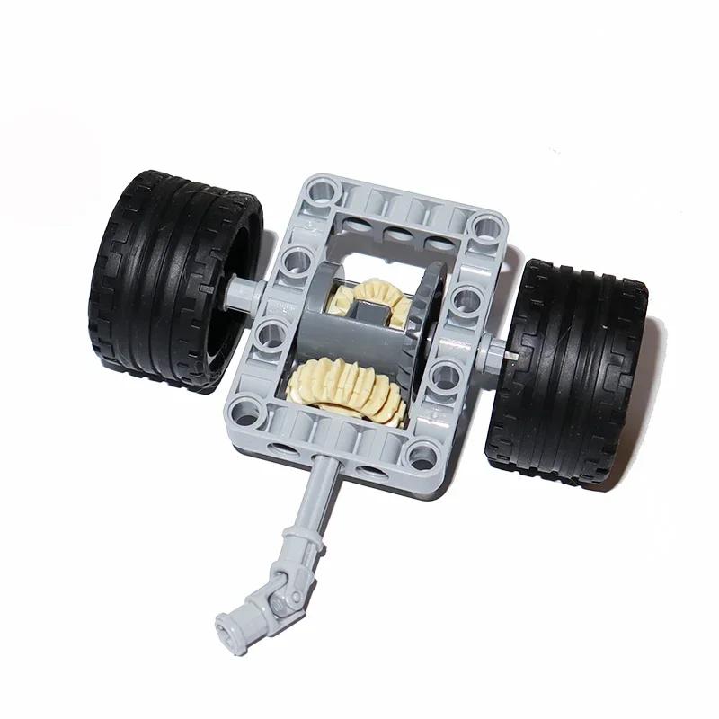 Building Blocks Differential Gears Self-Locking Bricks MOC Technical Parts Kits Framed Differential Set Pack 65413 65414 62821