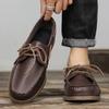 Fashion Men Loafer Shoes High Quality Handmade Wear-Resistant Genuine Leather Casual Shoes Business Luxury Dress Designer Shoes Driving