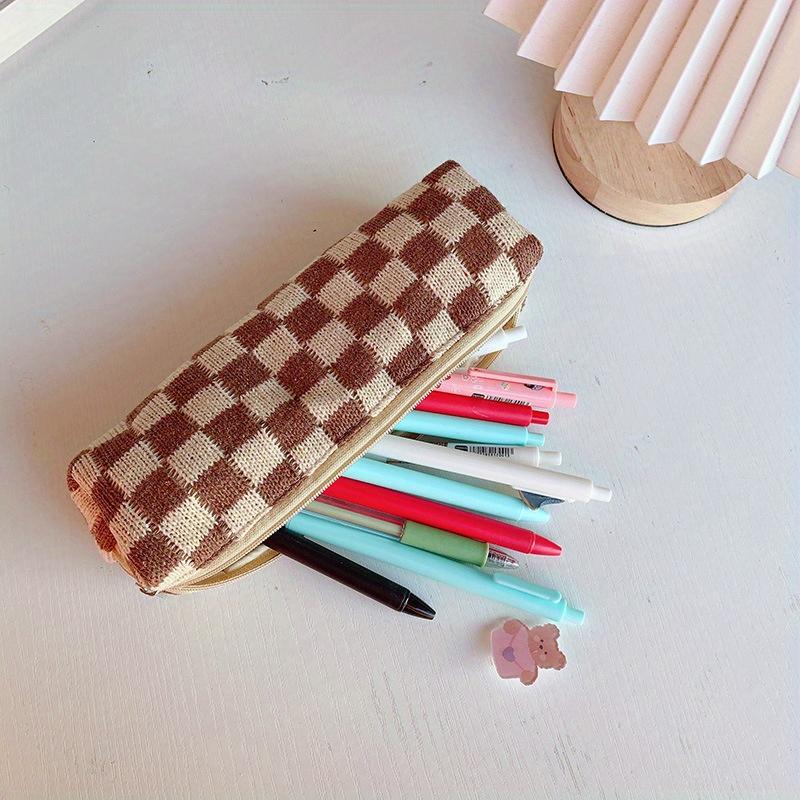 Kawaii Pencil Cases Cosmetic Lipstick Coin Purse Storage Bag Cute Women Makeup Handbags School Stationery Pouch Pen Bag Supplies
