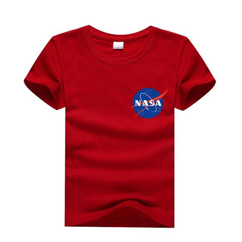 Prémiové kvalitní tričko NASA vesmírný astronaut pro chlapce a dívky dětské s kulatým výstřihem a krátkým rukávem