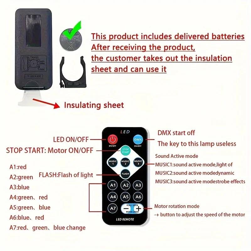 Projecteur de lumière ciel étoilé USB 5V Télécommande et contrôle sonore Lampe de nuit avec 7 modes pour chambre à coucher Décoration de fête de Noël