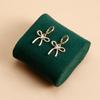 Chic Gold Plated Bowknot Metal Earrings Adornment Fashion Ear Studs Jewelry