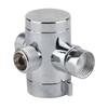 Chrome Finished 3 Way Shower Diverter G1/2 Inch Thread Bidet Diverter Valve  Bathroom  Use