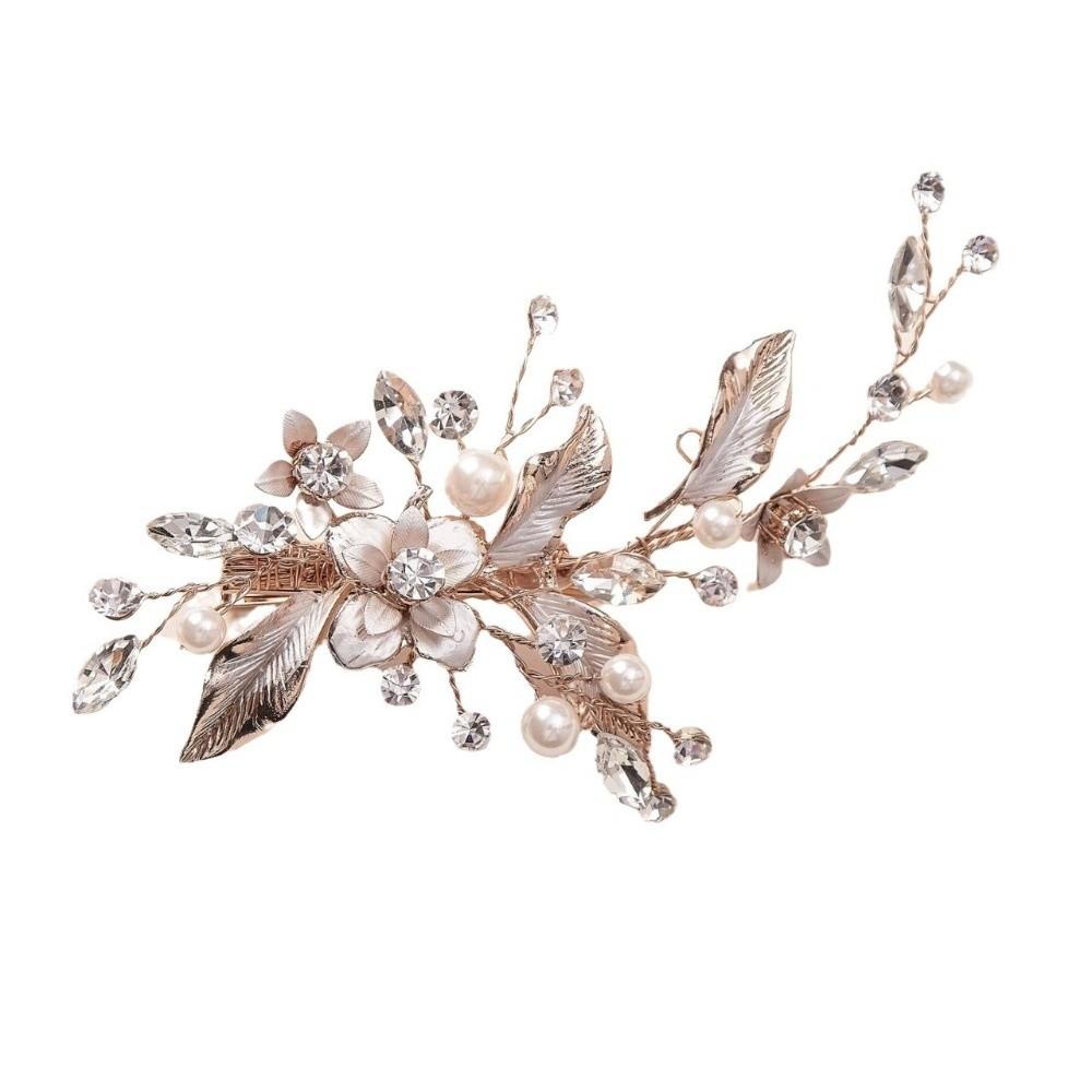 Luxury Crystal Hair Clip Elegant Wedding Hair Accessories Versatile Hair Ornaments  Formal Events