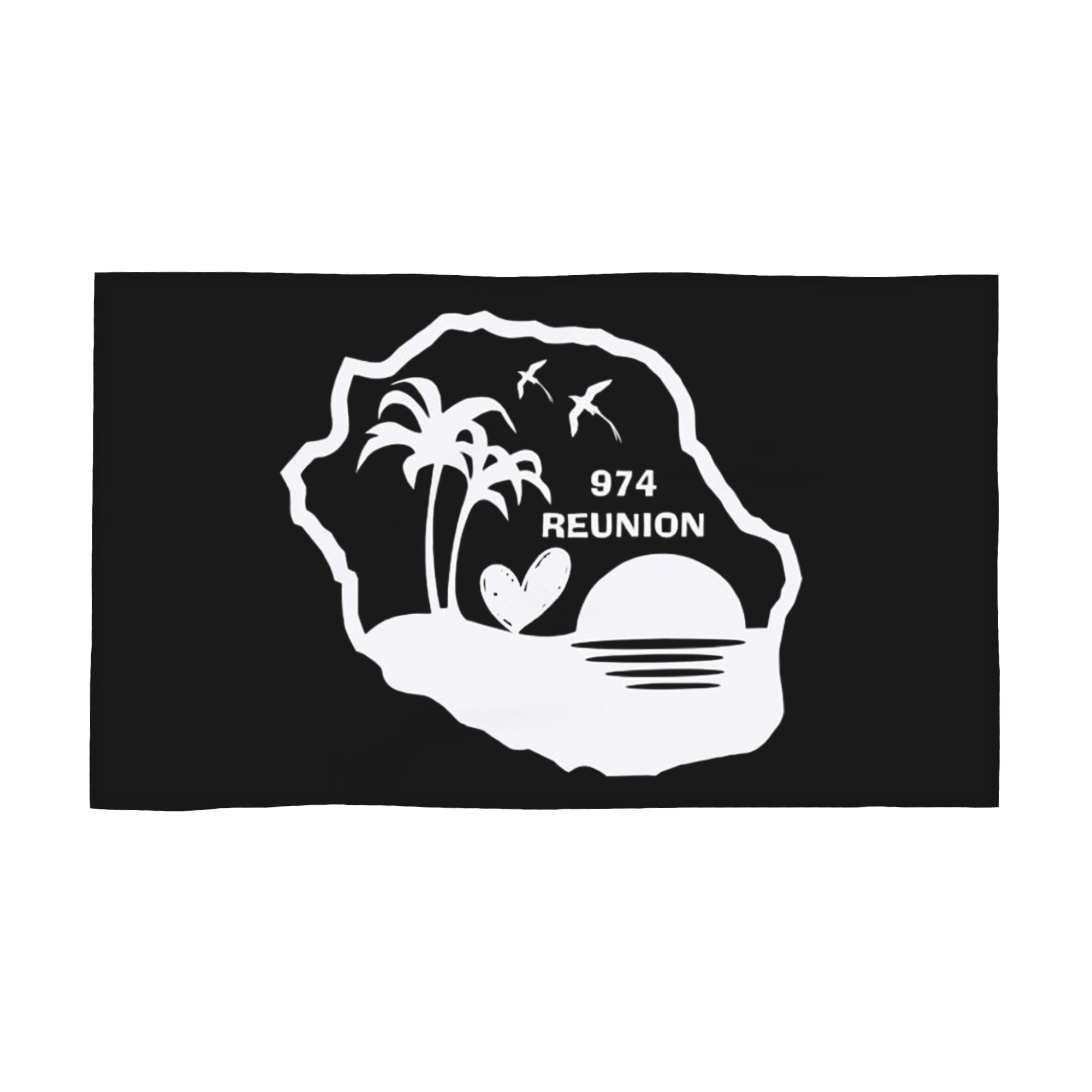 

974 Reunion Island Soft Face Towel Quick Dry Pool Bath Cotton Towels Absorbent Quick W40*H60(CM)