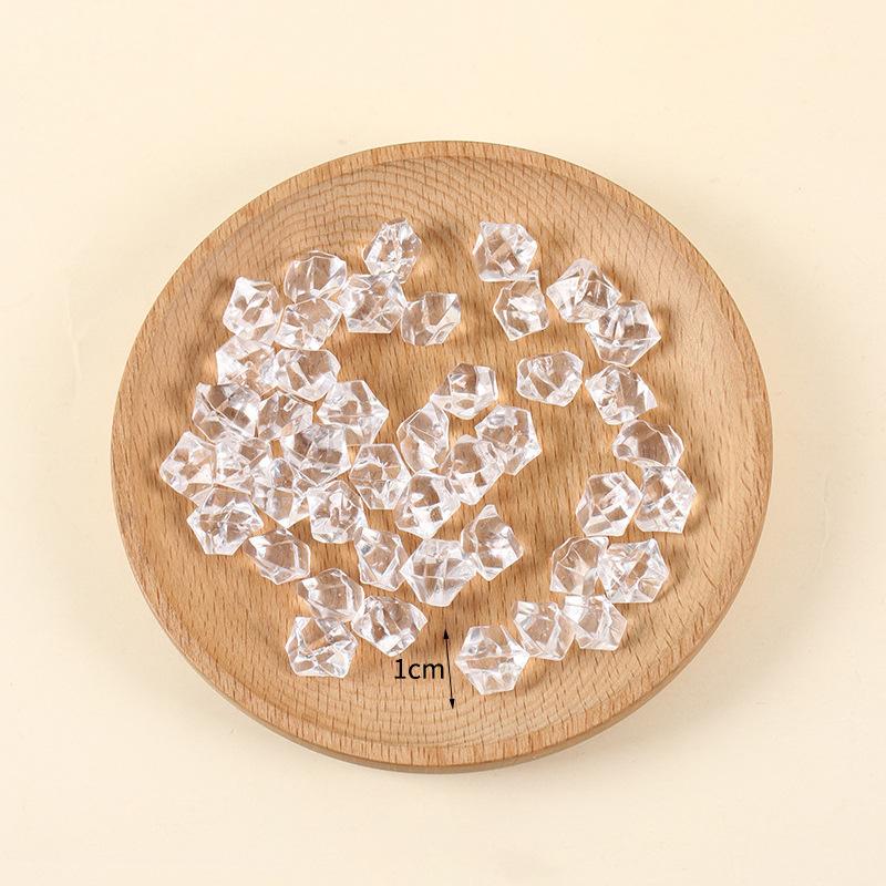 

500G Simulation Ice Cubes Fake Food Ice Model Photography Props Bar Ornament Summer Accessory Home Decoration