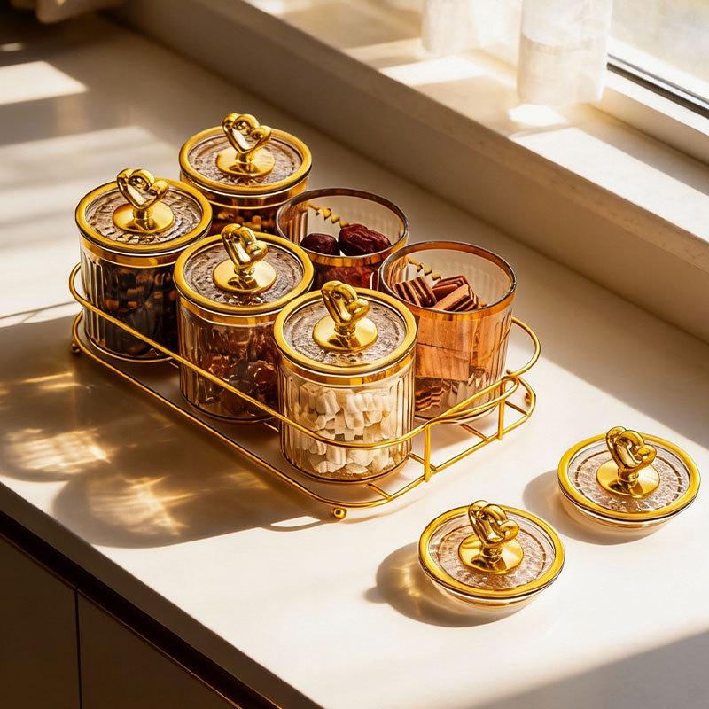 Thickened Food-Grade Jar Set with Lid for Snacks & Dried Goods Storage
