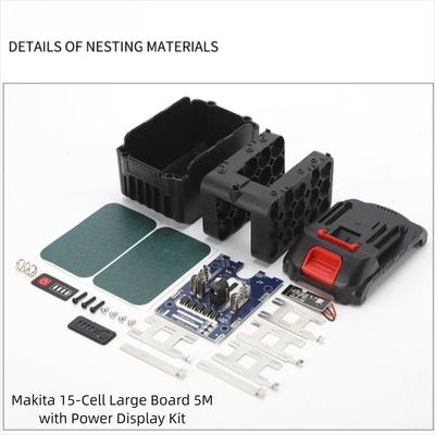 Lithium Pack Plastic Battery Pack Case 15 Section Large Board Lithium Battery Case DIY 5M Charged Battery Shell Case For Makita