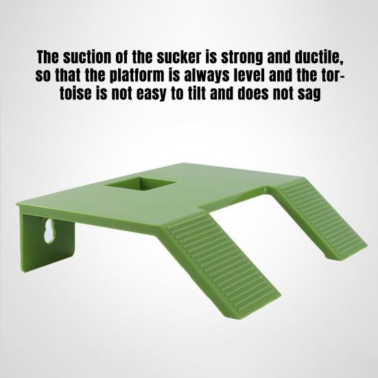 Kaplumbağa Güneşlenme Platformu Kaymaz Doku Kolay Kurulum Plastik Kaplumbağa Teras Rampası Yüzen Ada Geniş Güneşlenme Alanı Tank İçin Vantuzlu