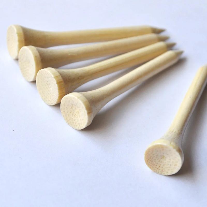 50/100/200Pcs Tees Golf Tees Bamboo Tee Golf Balls Holder 4 Sizes 42mm,54mm,70mm,83mmAvailable Stronger Than Wood Tees Drop Ship