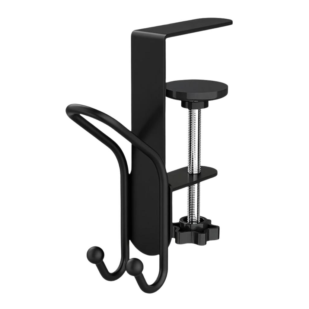 1/2PCS Adjustable Hook 2 In 1 Desk Backpack Hook No-Drill Clip Stocking Mantles Hanger Multifunction Table Hook For Storage