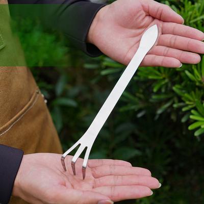 1 Adet Paslanmaz Çelik Kök Tırmığı Bonsai Saksı Bitkileri 3 Dişli Toprağı Gevşetme Aleti El Tipi Paslanmaz Tırmık Ev Bahçe Aleti