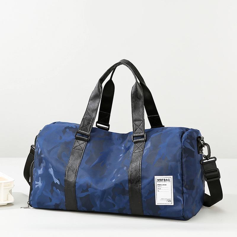 

Large Capacity Travel Bag with Shoe Compartment, Wet/Dry Separation, for Sports, Swimming, and Fitness синій