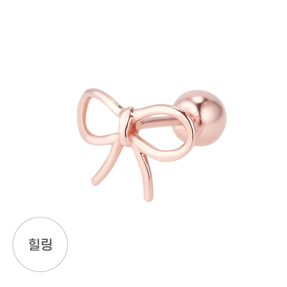 [Dorocy] 14K Small Ribbon Piercing (1 Piece)