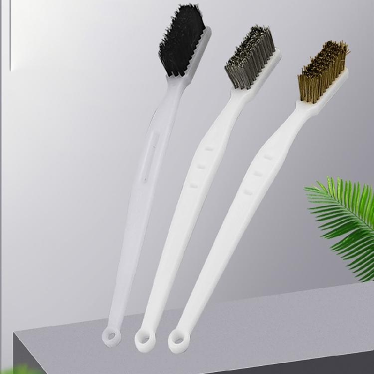 Medium Hard Bristle Brush Ergonomic Handle Not Slip Handle Brush for Gentle Polishing & Maintenance of Collectible Items