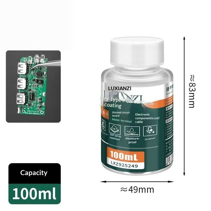1 Pezzo Sigillante Isolante Impermeabile per Riparazioni Elettroniche 30/100/200 ml Rivestimento Conforme Trasparente Vernice Protettiva per Circuito Stampato PCB